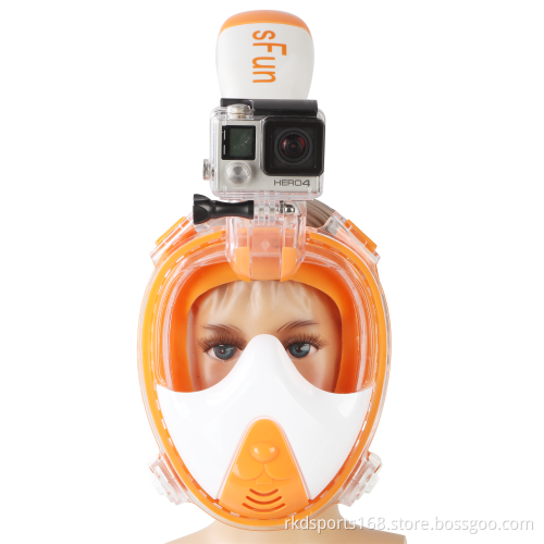 RKD new-design easy breath full face snorkel mask